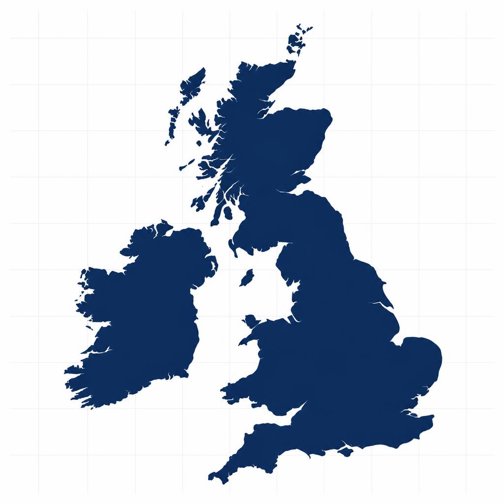 Map of the United Kingdom showing Quick Bazaar delivery coverage